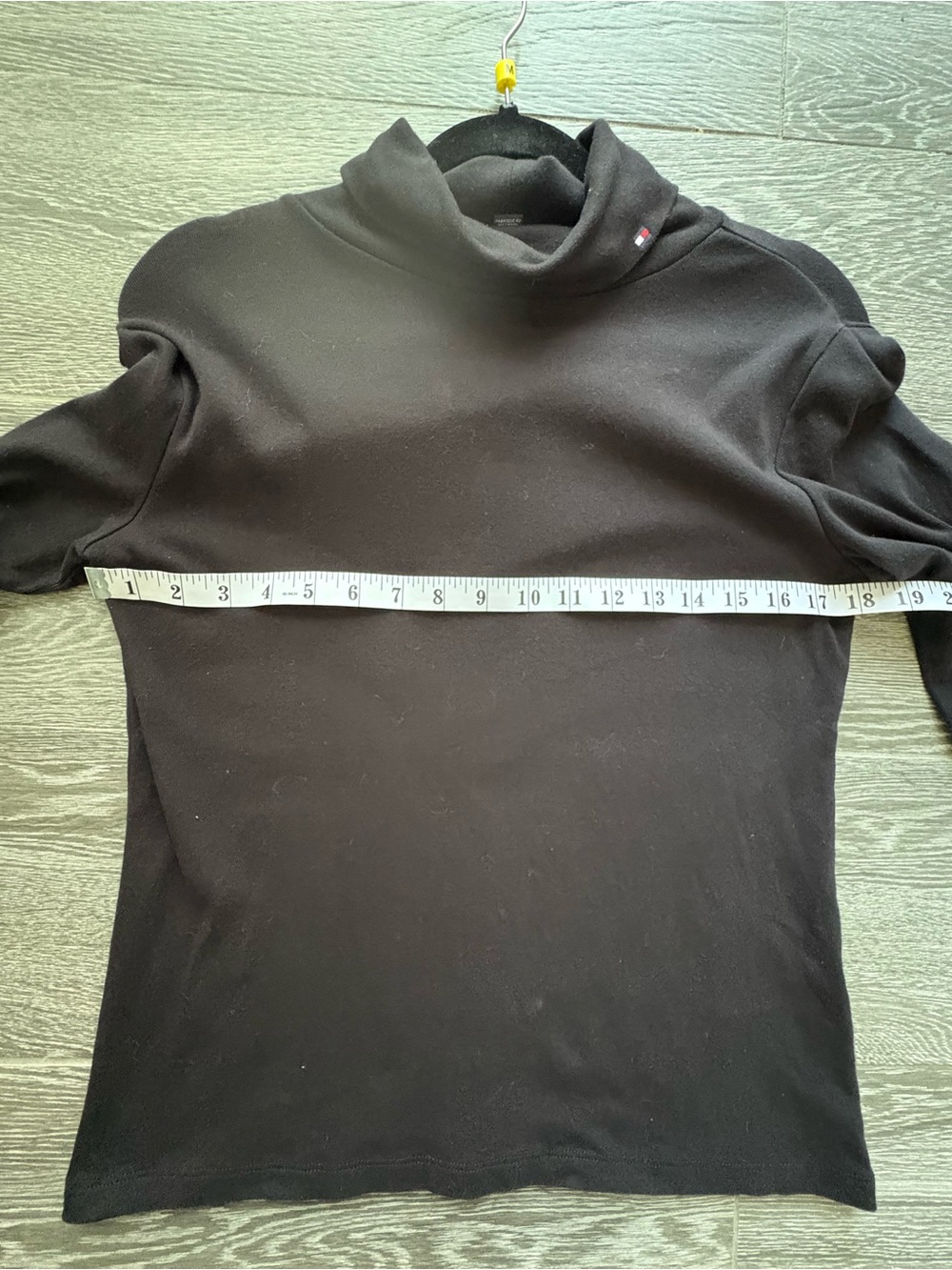 Tommy Hilfiger Cotton Turtleneck in Blacl Sz M - Picture 7 of 8